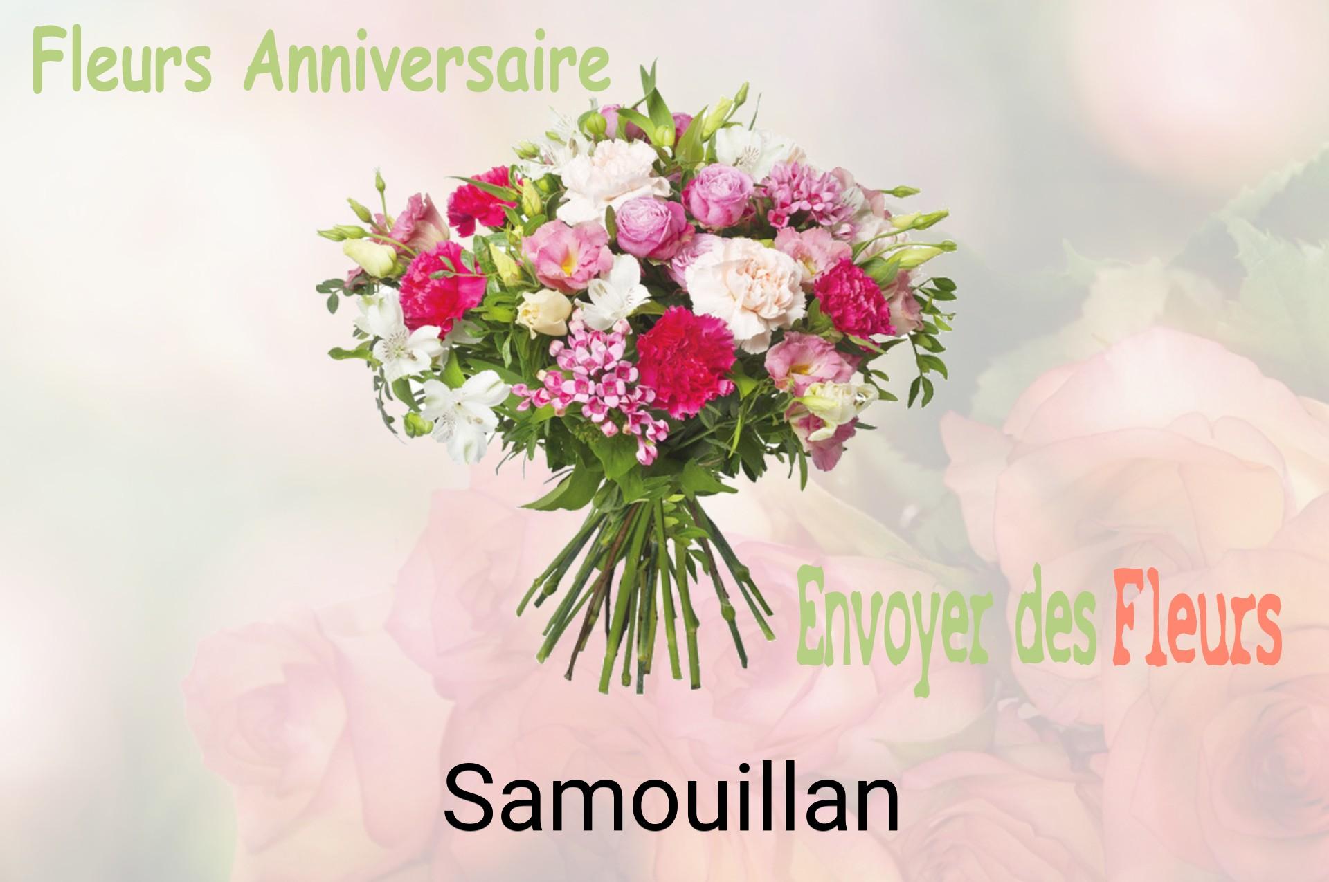Bouquet de fleurs d’anniversaire livré à Samouillan