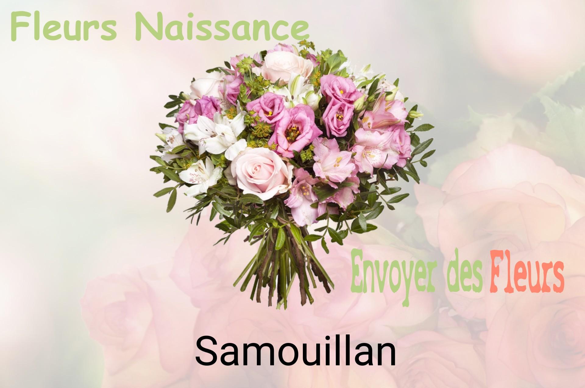 Bouquet de fleurs de naissance livré à Samouillan